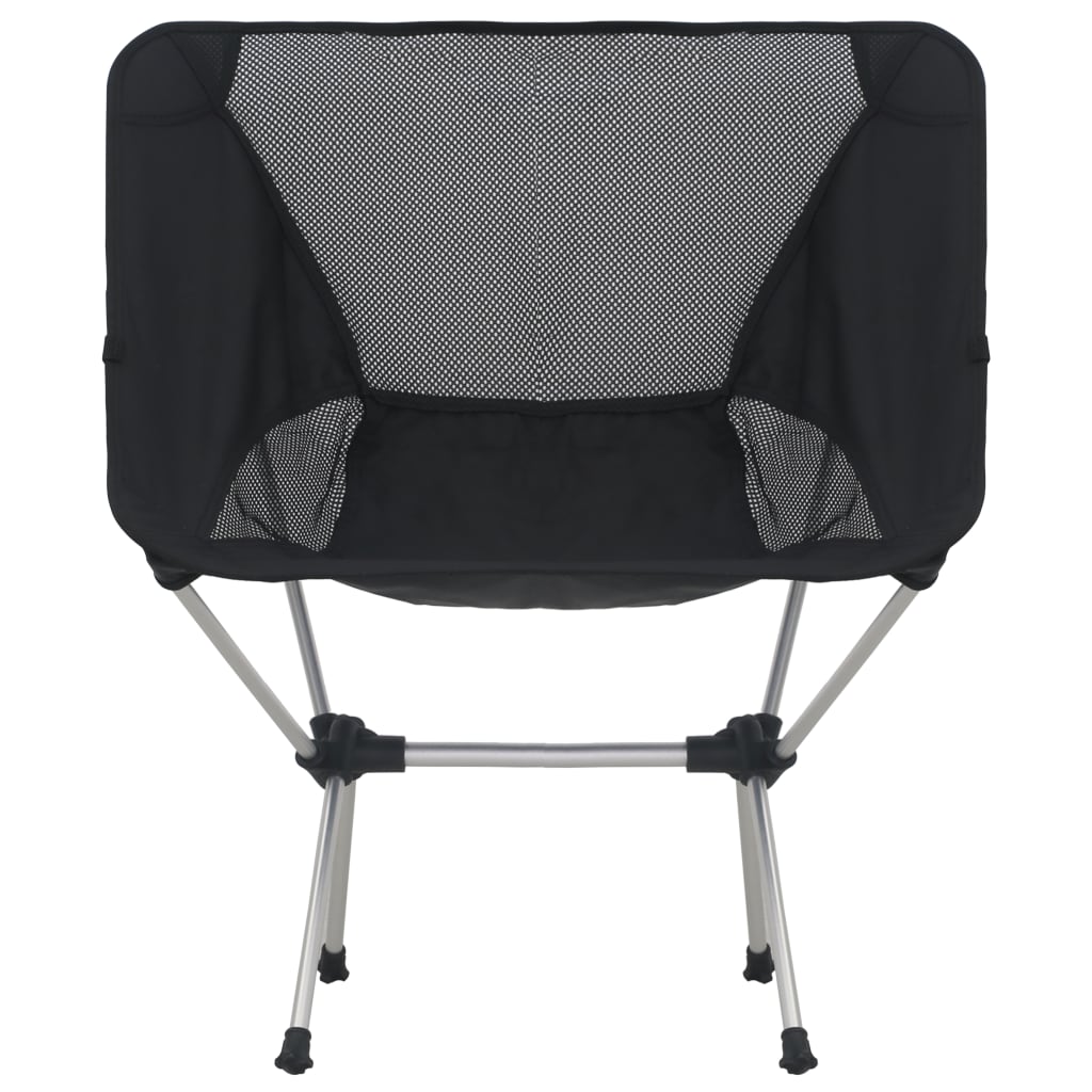 vidaXL Сгъваеми къмпинг столове, 2 бр, с чанти, 54x50x65 см, алуминий