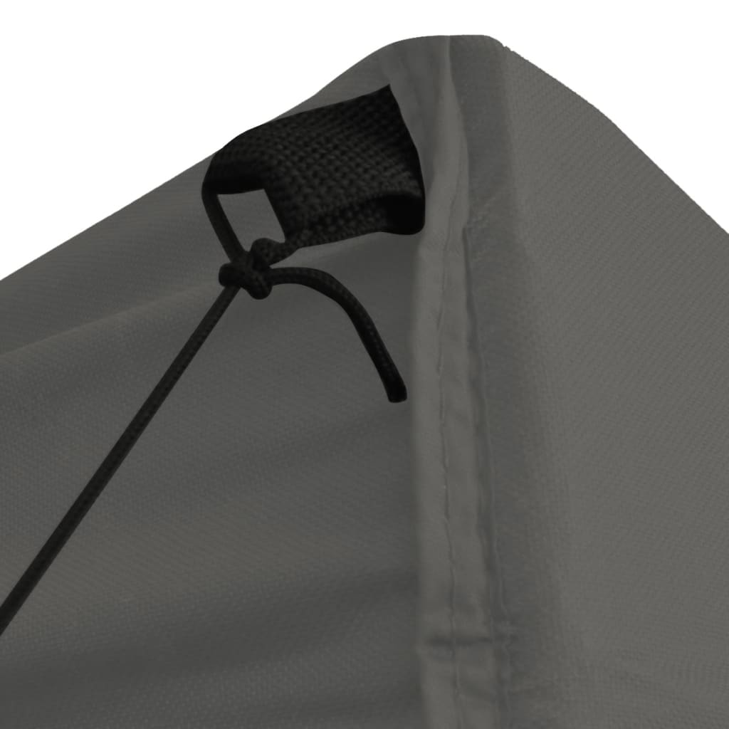 vidaXL Сгъваема парти шатра с 4 странични стени 2x2 м стомана антрацит