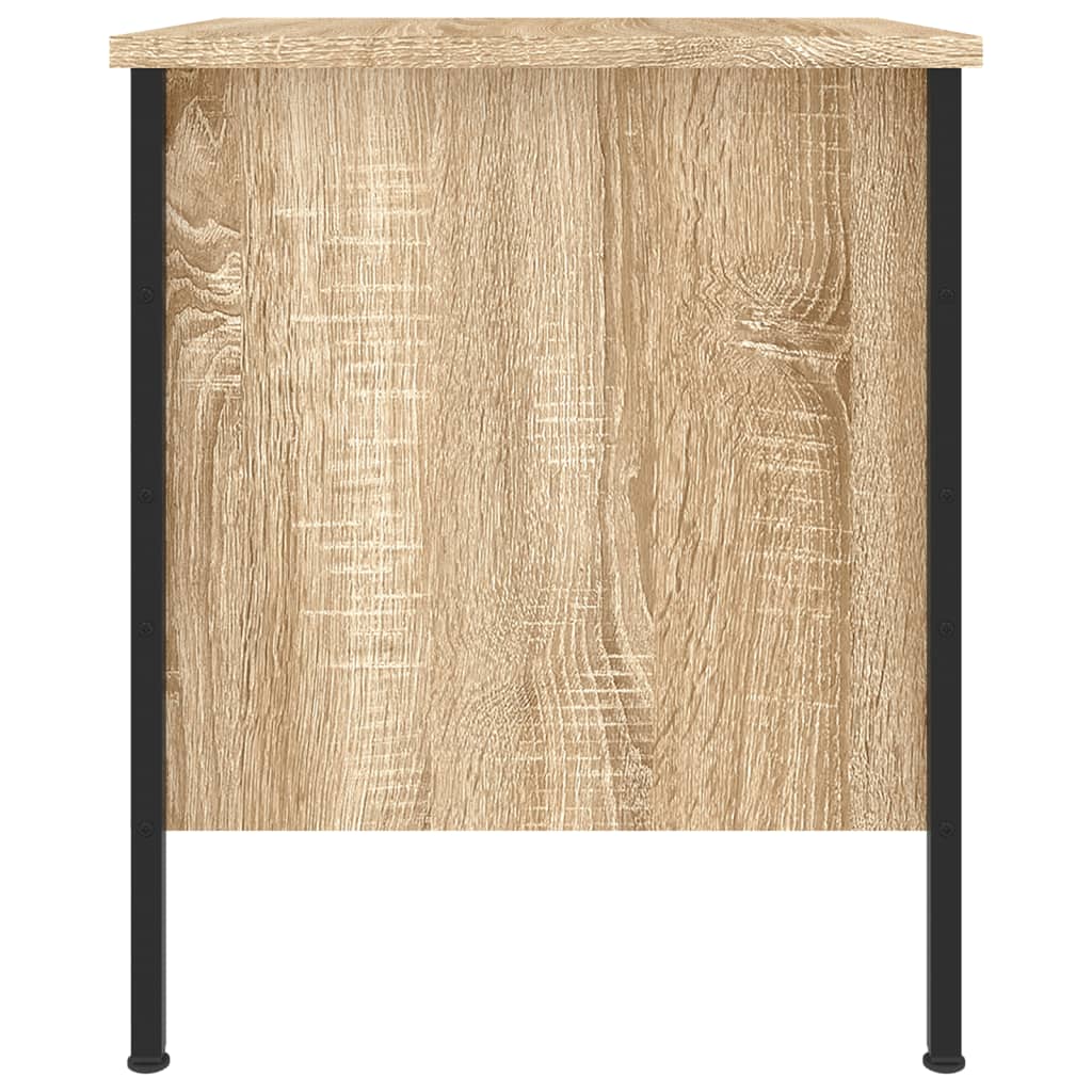 vidaXL Нощно шкафче, сонома дъб, 40x42x50 см, инженерно дърво