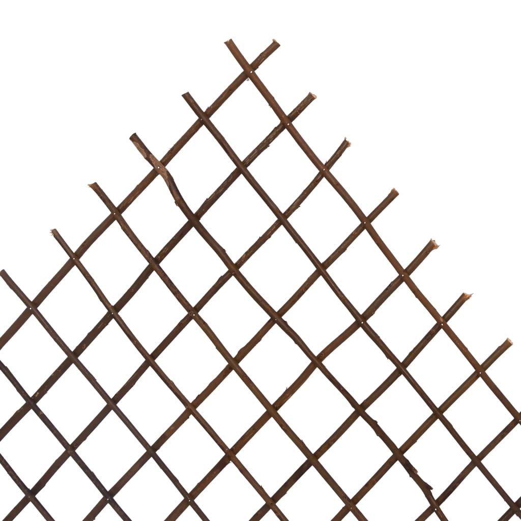 vidaXL Градински огради хармоника, 5 бр, 170x105 см, върба