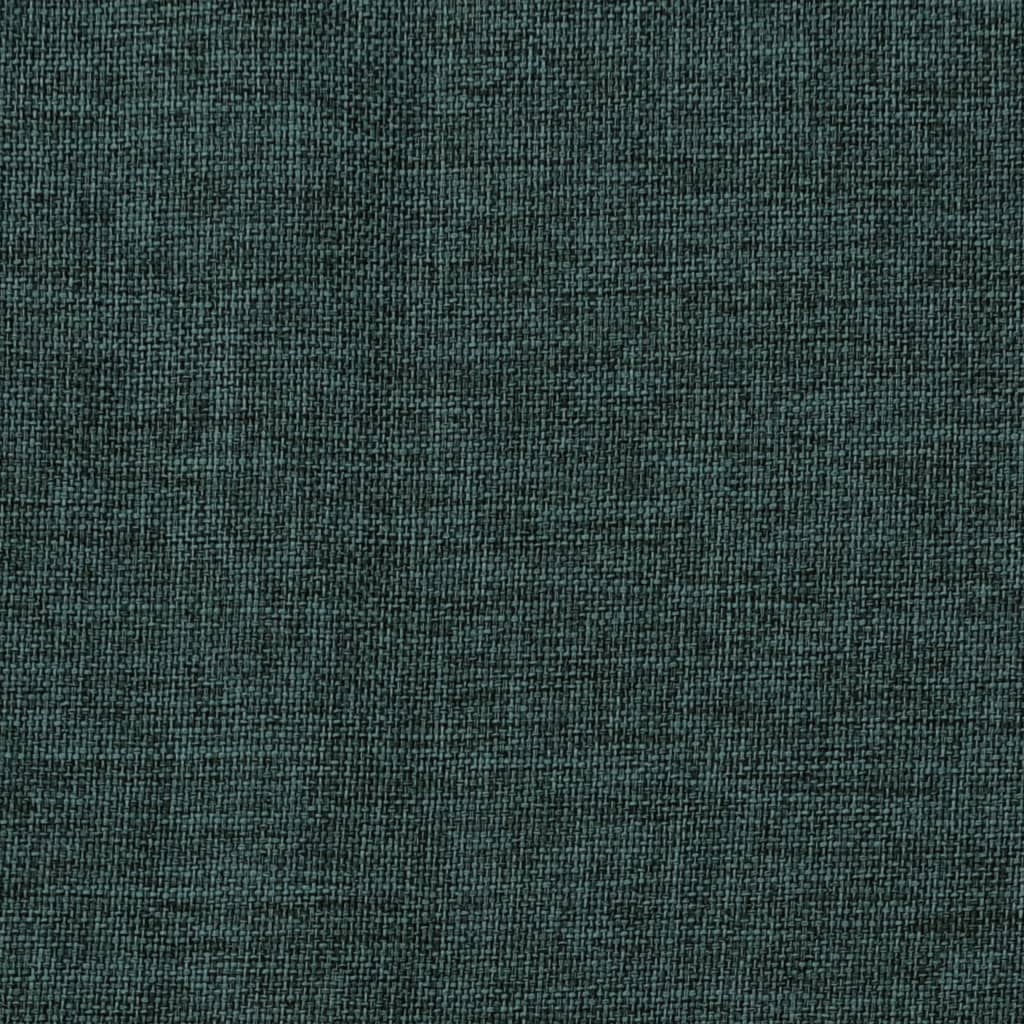 vidaXL Затъмняваща завеса с куки, имитираща лен, зелена, 290x245 см