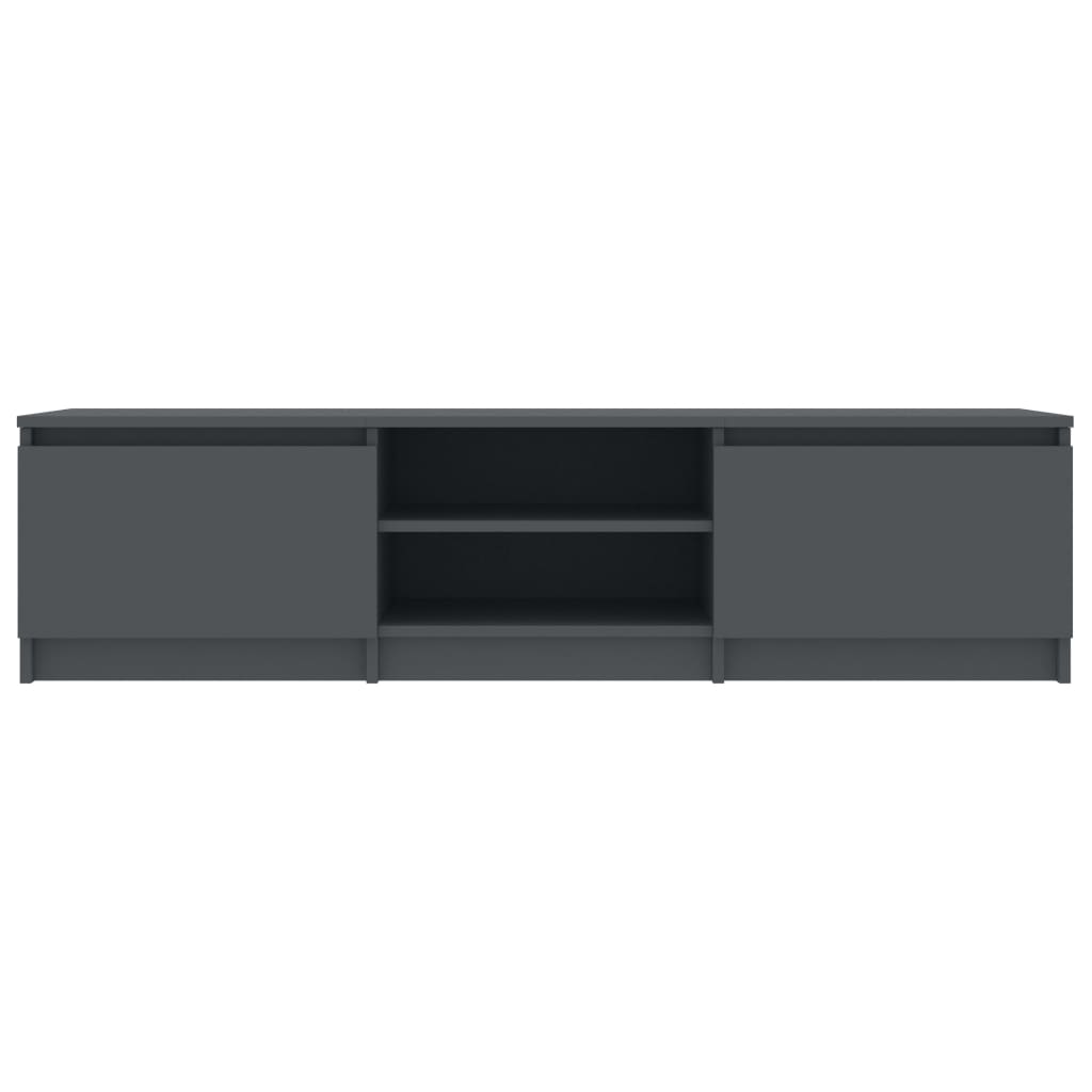 vidaXL ТВ шкаф, сив, 140x40x35,5 см, ПДЧ