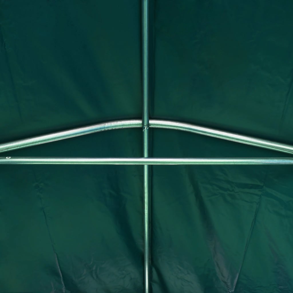 vidaXL Гаражна тента, PVC, 1,6х2,4 м, зелена