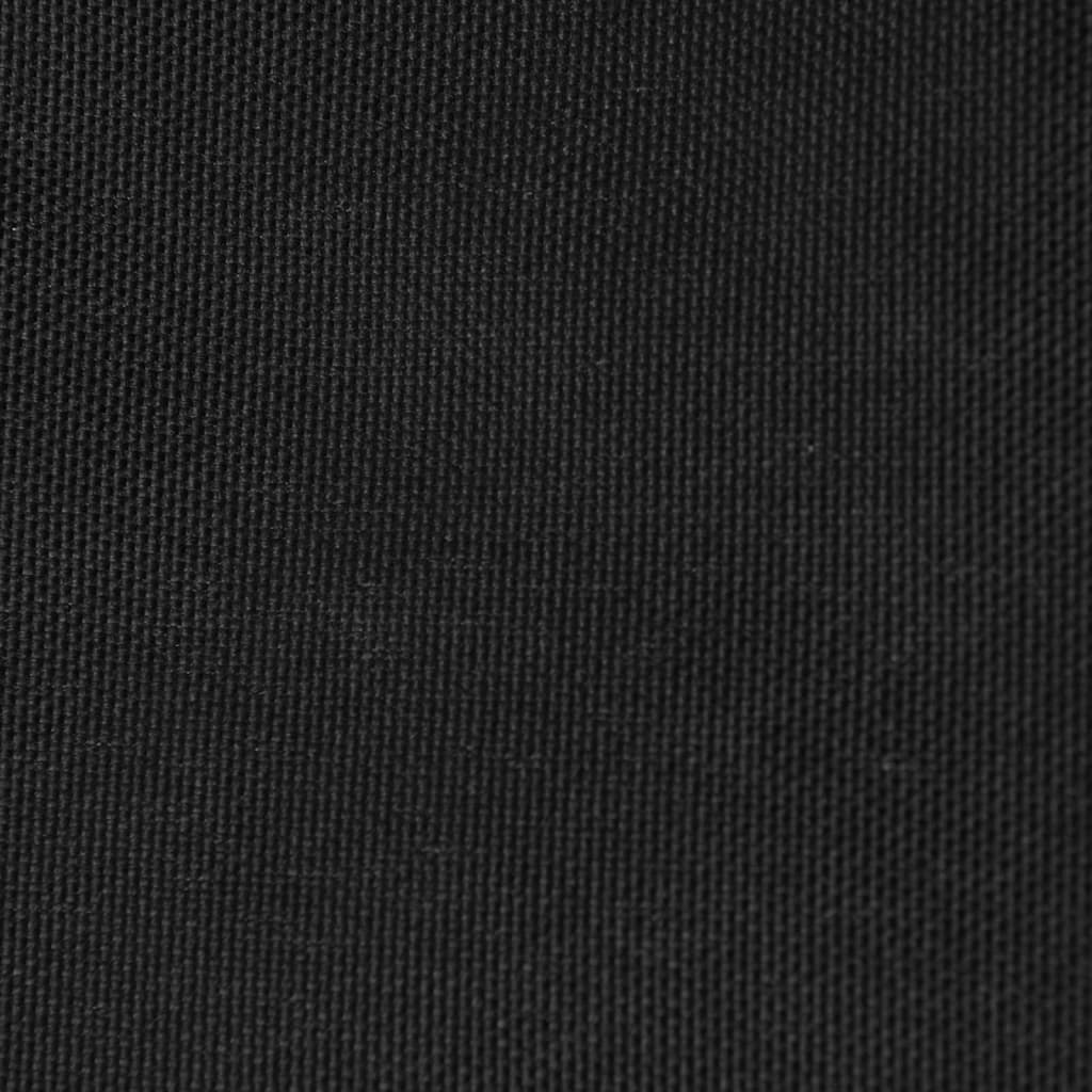 vidaXL Платно-сенник, Оксфорд плат, триъгълно, 5x5x5 м, черно