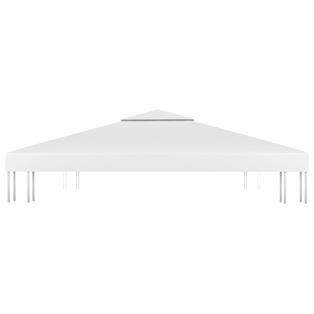 vidaXL Двоен покрив за шатра, 310 г/м², 3x3 м, бял