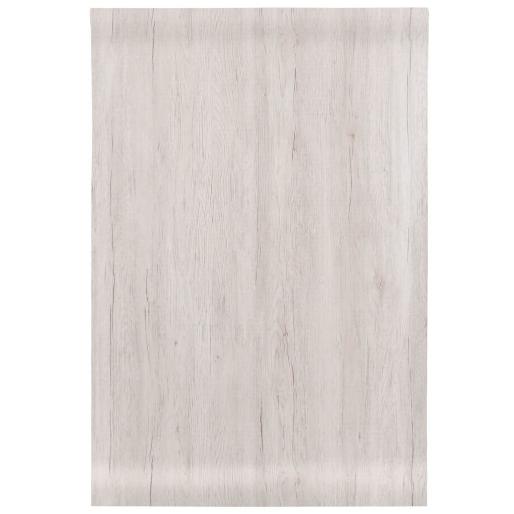 vidaXL Стикер за мебели, самозалепващ, дървена визия, 90x500 см, PVC