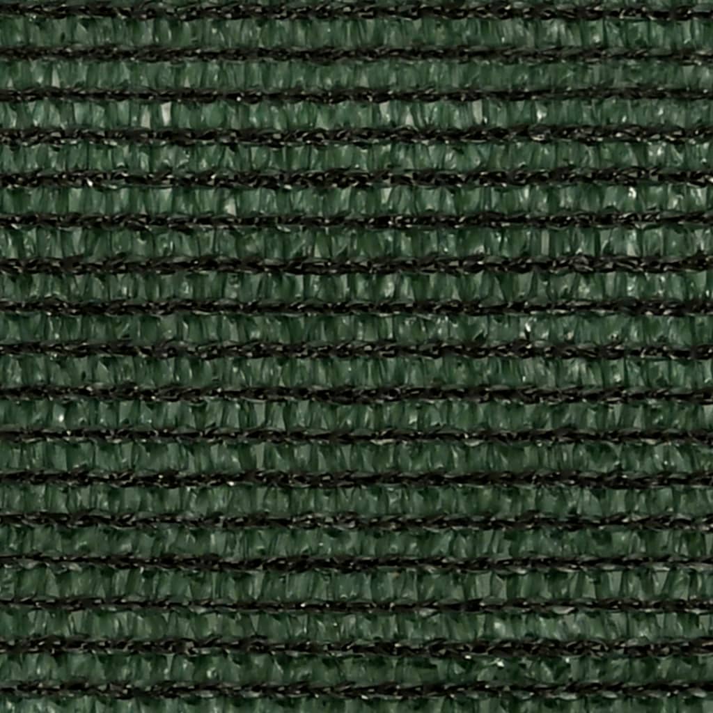vidaXL Платно-сенник, 160 г/м², тъмнозелено, 4x5x6,8 м, HDPE