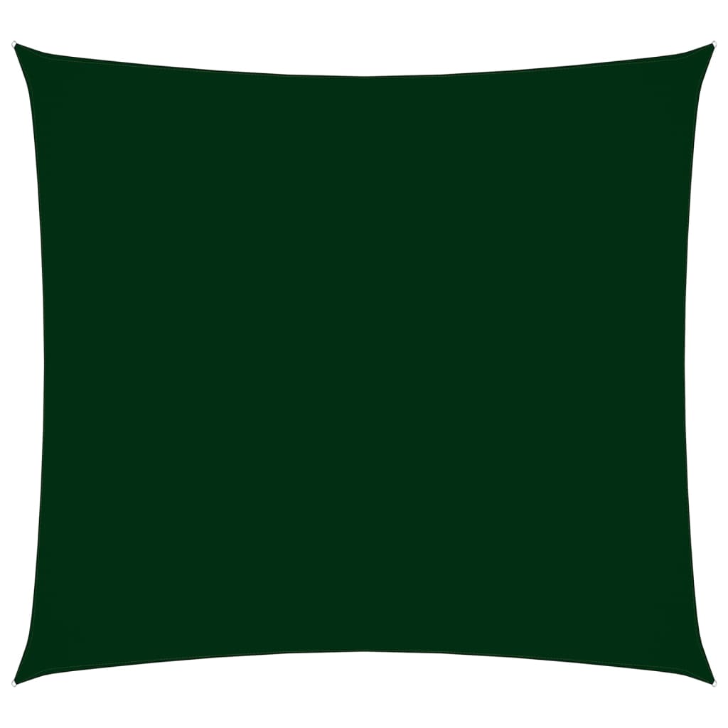 vidaXL Платно-сенник, Оксфорд текстил, квадратно, 7x7 м, тъмнозелено