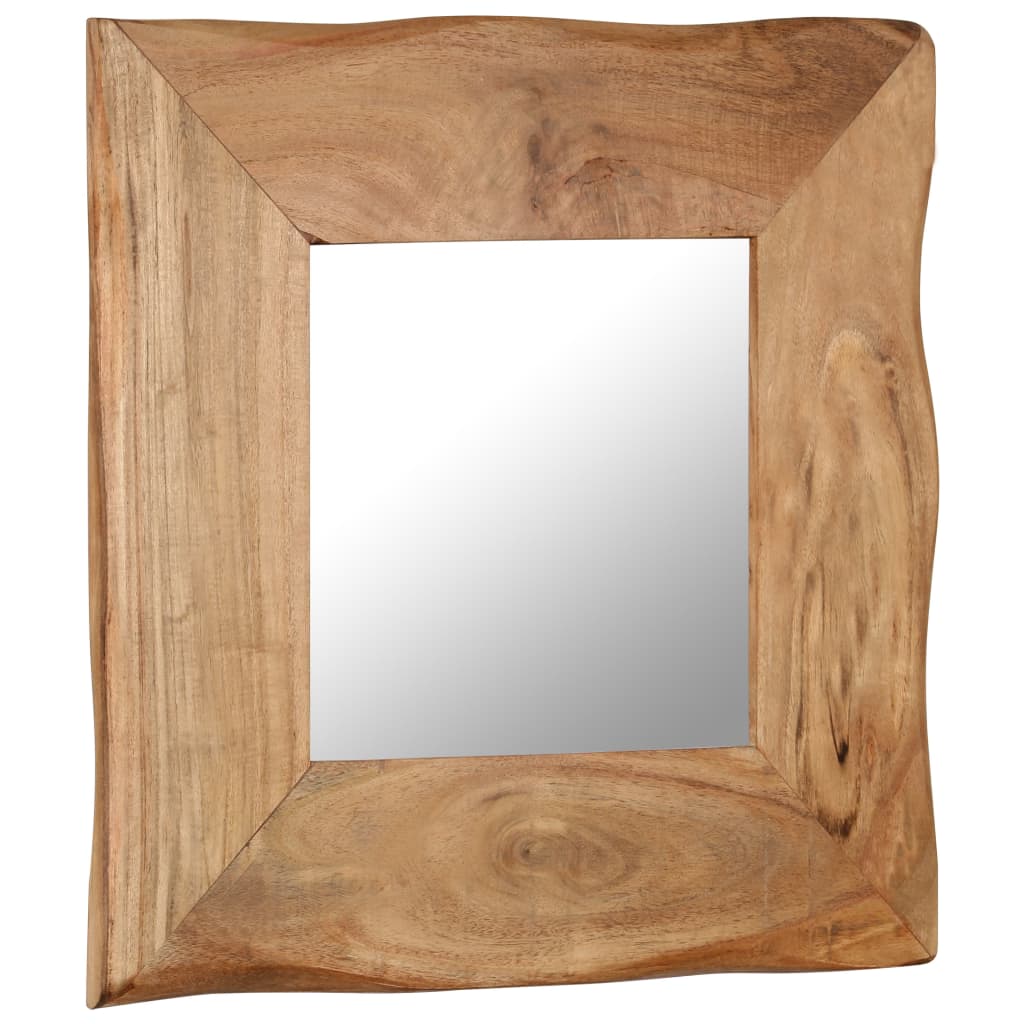 vidaXL Козметично огледало, 50x50 см, акациево дърво масив