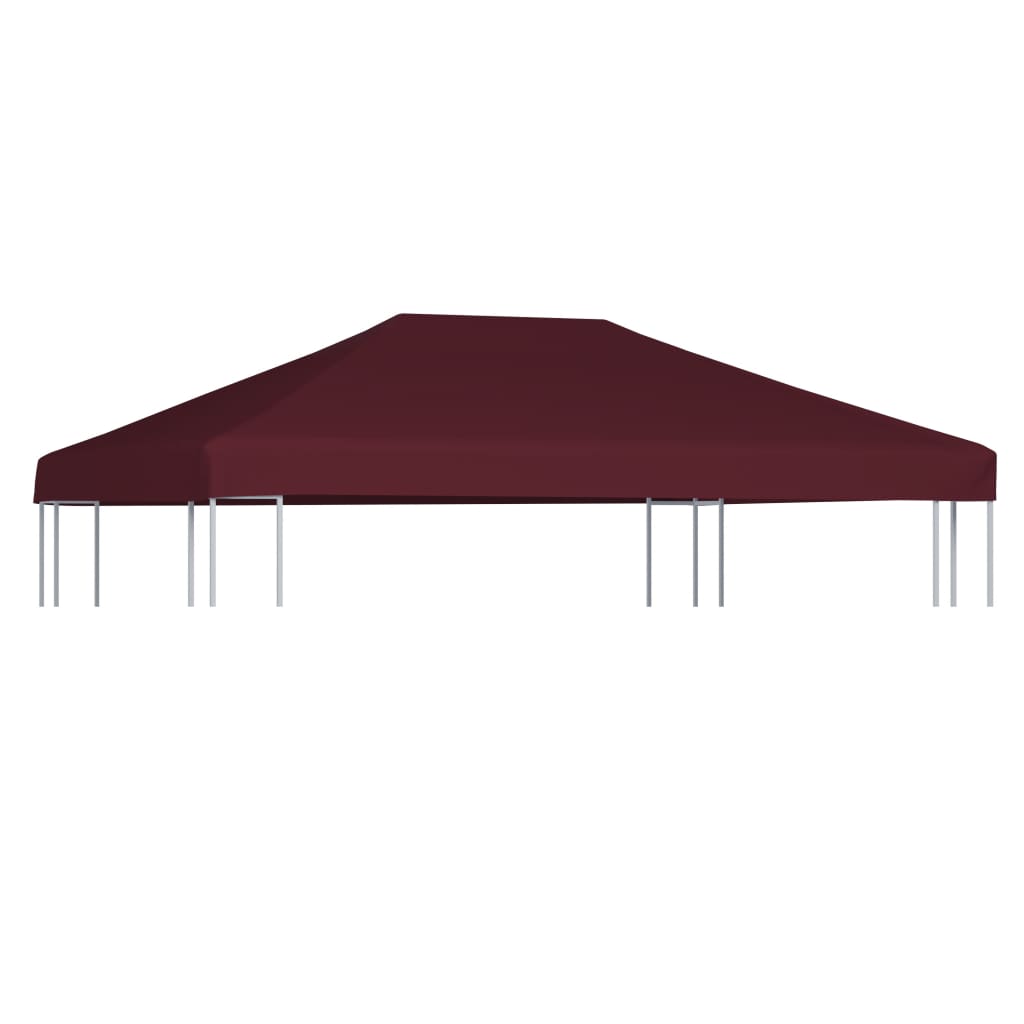 vidaXL Покрив за шатра, 310 г/м², 3x4 м, бордо
