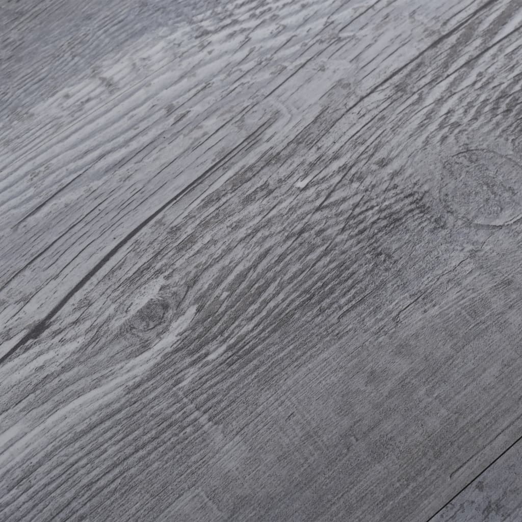 vidaXL PVC подови дъски 5,02 м² 2 мм самозалепващи матово дърво сиво