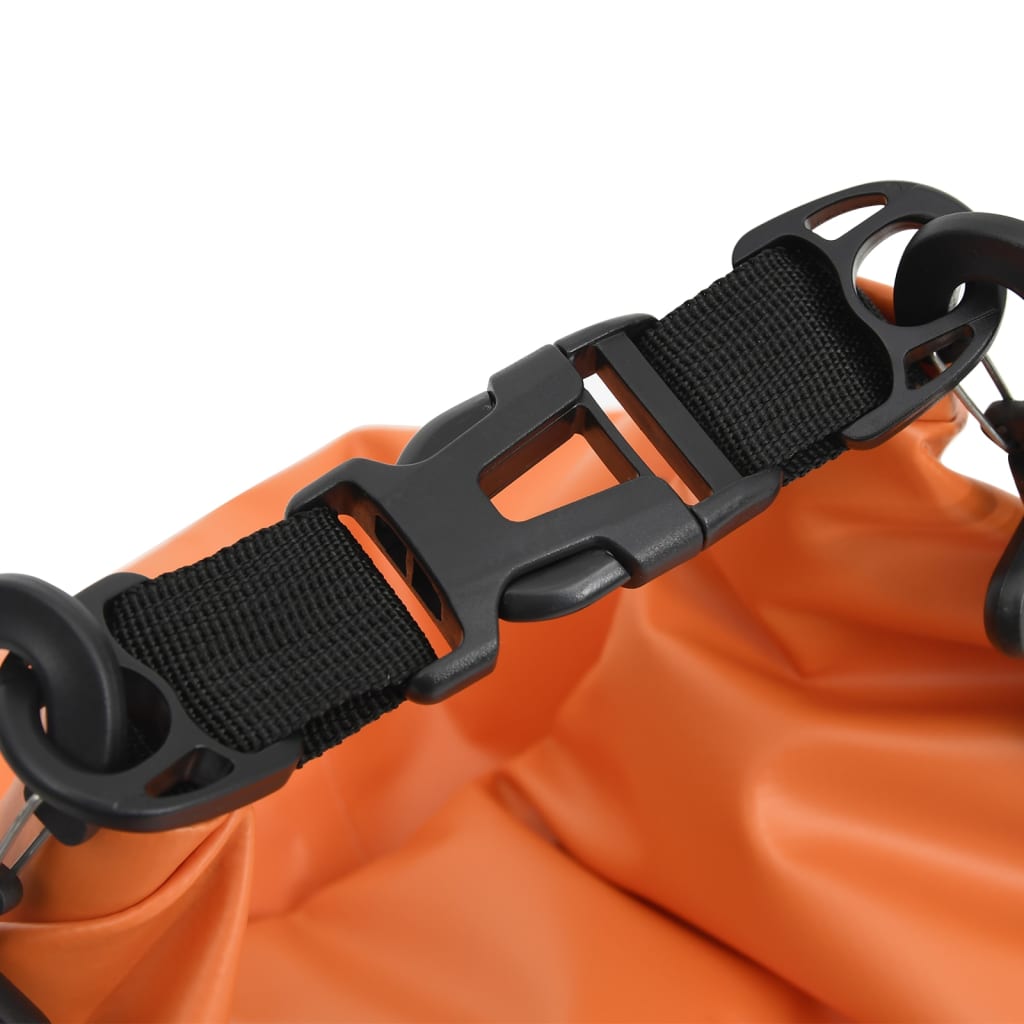 vidaXL Суха торба с цип, оранжева, 20 л, PVC