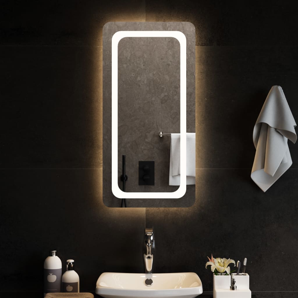 vidaXL LED огледало за баня, 40x80 см