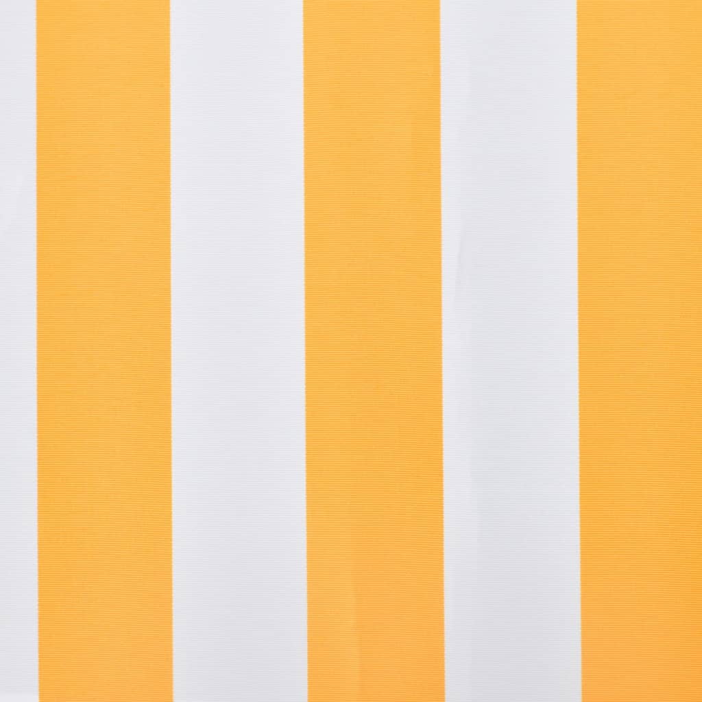 vidaXL Платно за тента, оранжево и бяло, 500x300 см
