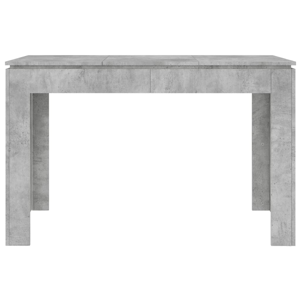 vidaXL Трапезна маса, бетонно сиво, 120x60x76 см, ПДЧ