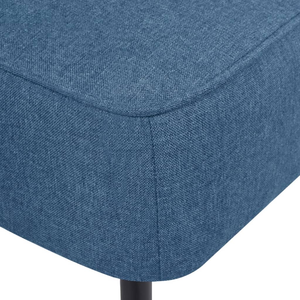 vidaXL Коктейлен стол, син, текстил