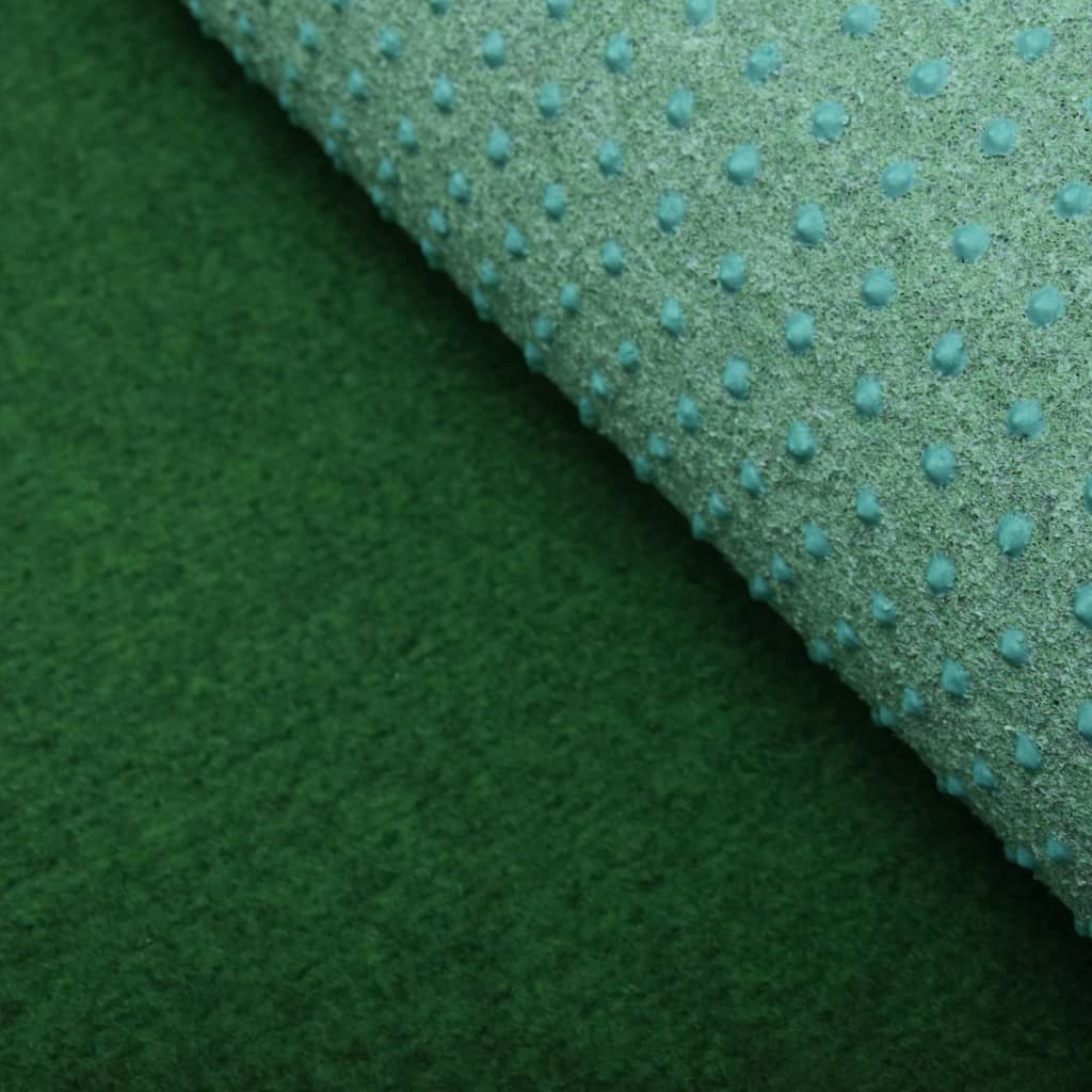 vidaXL Изкуствена трева с шипове, PP, 10х1 м, зелена