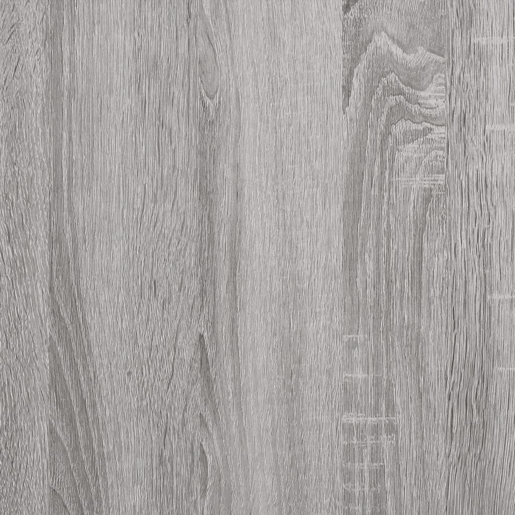 vidaXL Сайдборд, сив сонома, 80x33x70 см, инженерно дърво