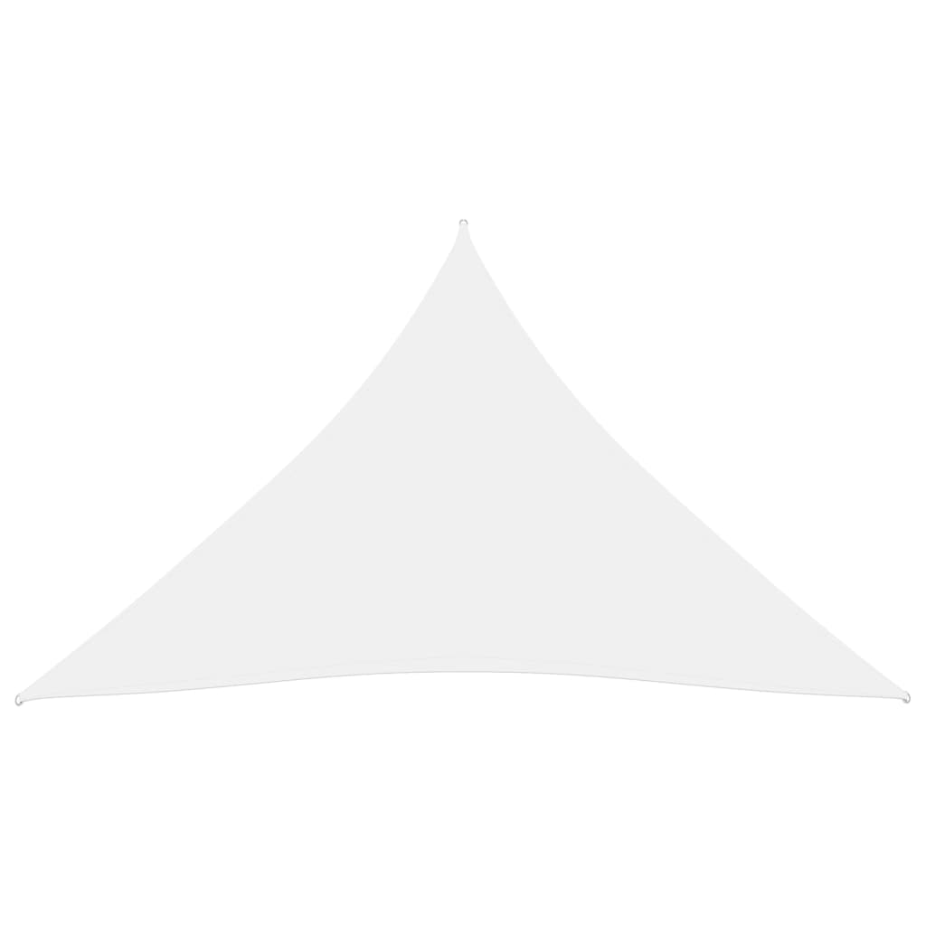vidaXL Платно-сенник, Оксфорд текстил, триъгълно, 4,5x4,5x4,5 м, бяло