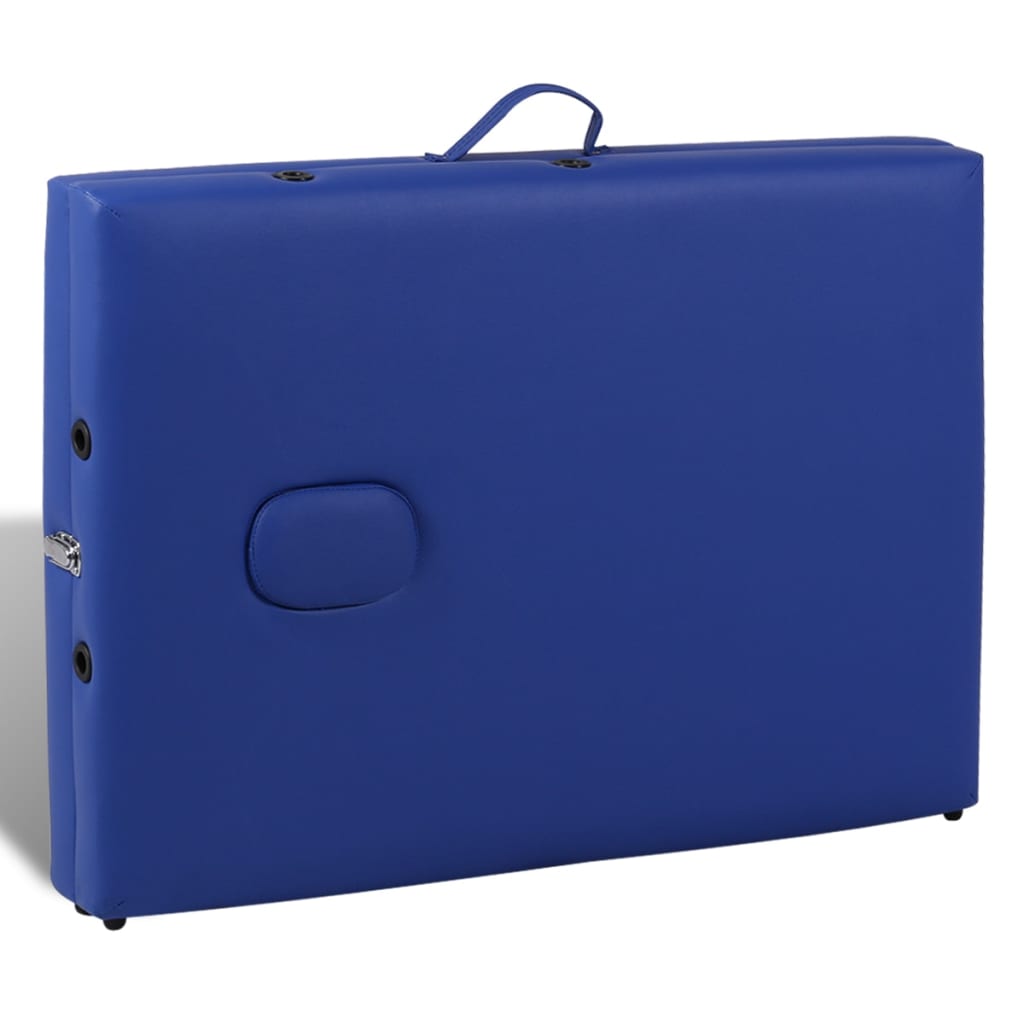 Масажна кушетка с 2 зони, цвят: син