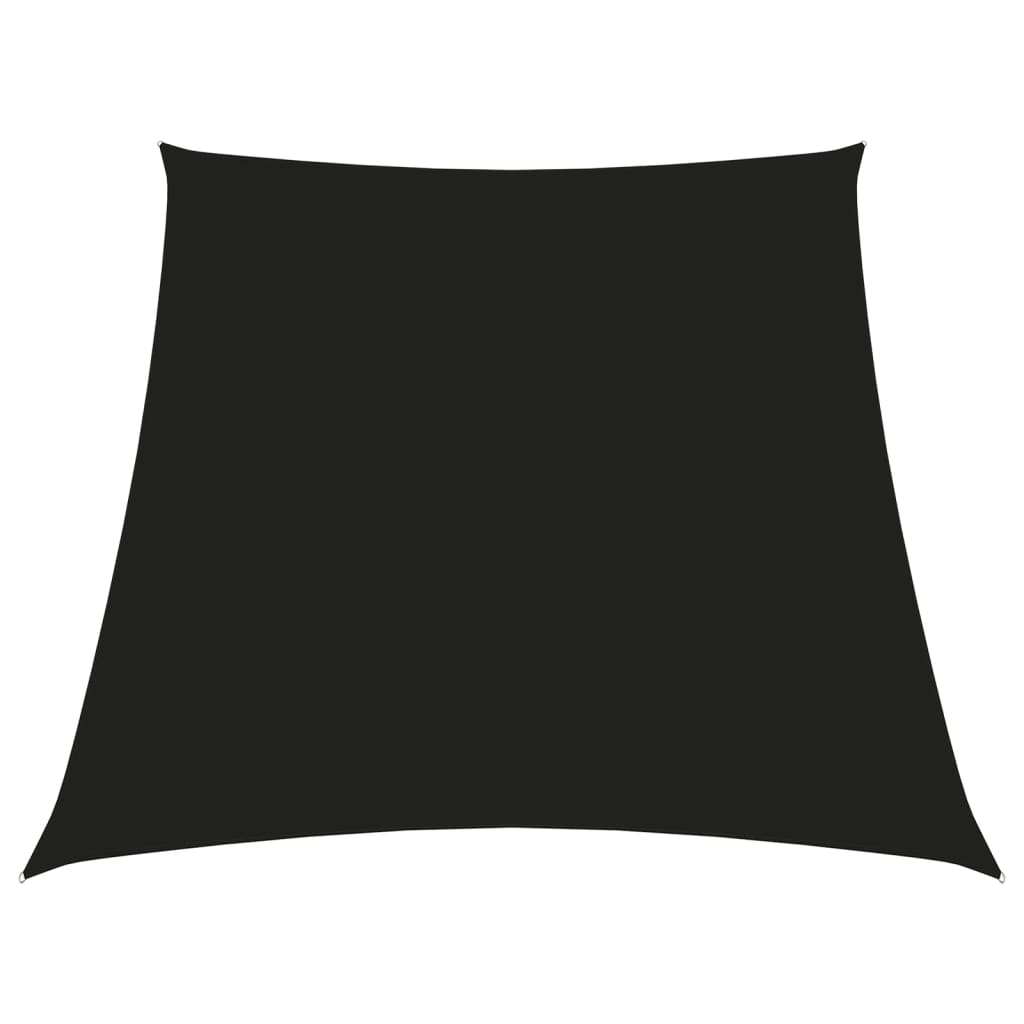 vidaXL Платно-сенник, Оксфорд текстил, трапец, 3/5x4 м, черно