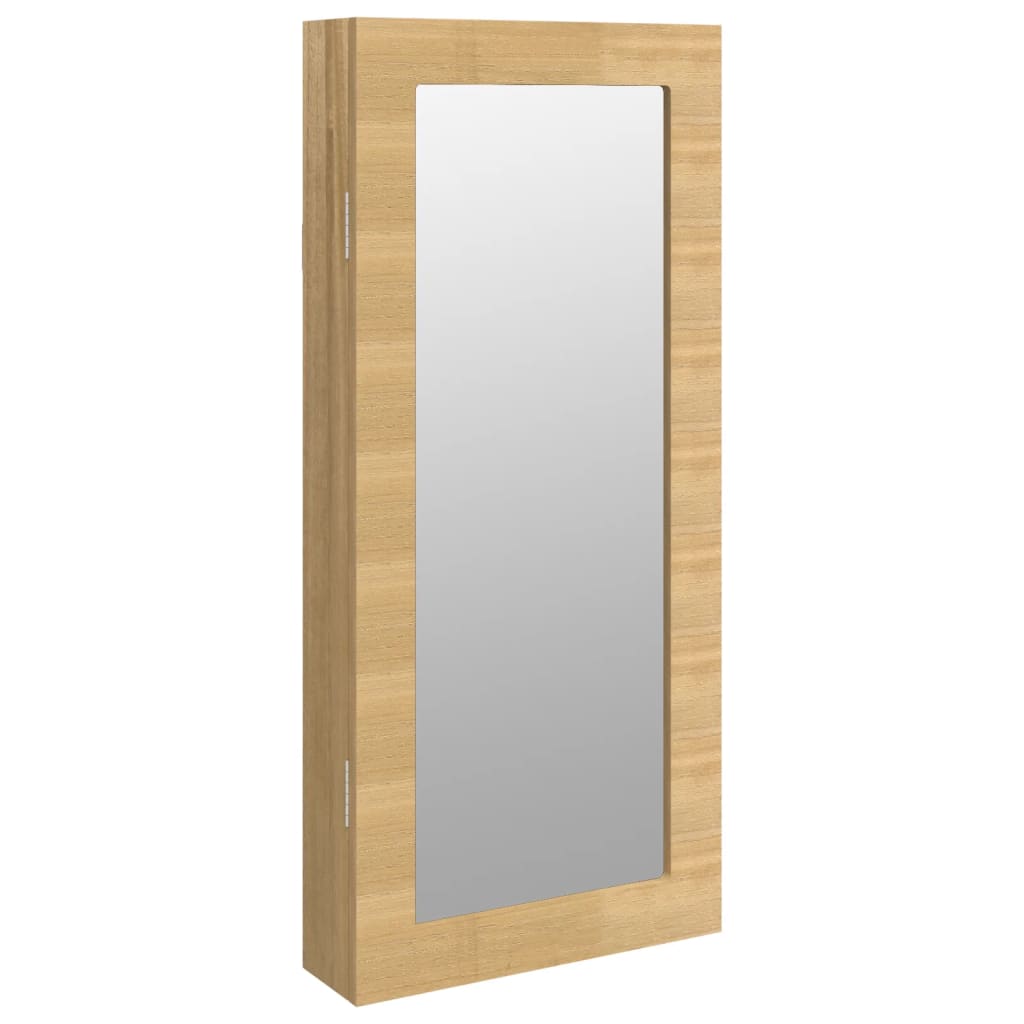 vidaXL Огледален шкаф за бижута, стенен монтаж, 30x8,5x67 см