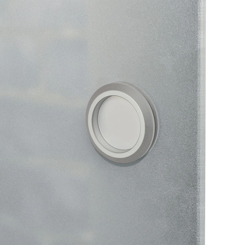 vidaXL Плъзгаща врата, алуминий и стъкло, 178 см, сребриста