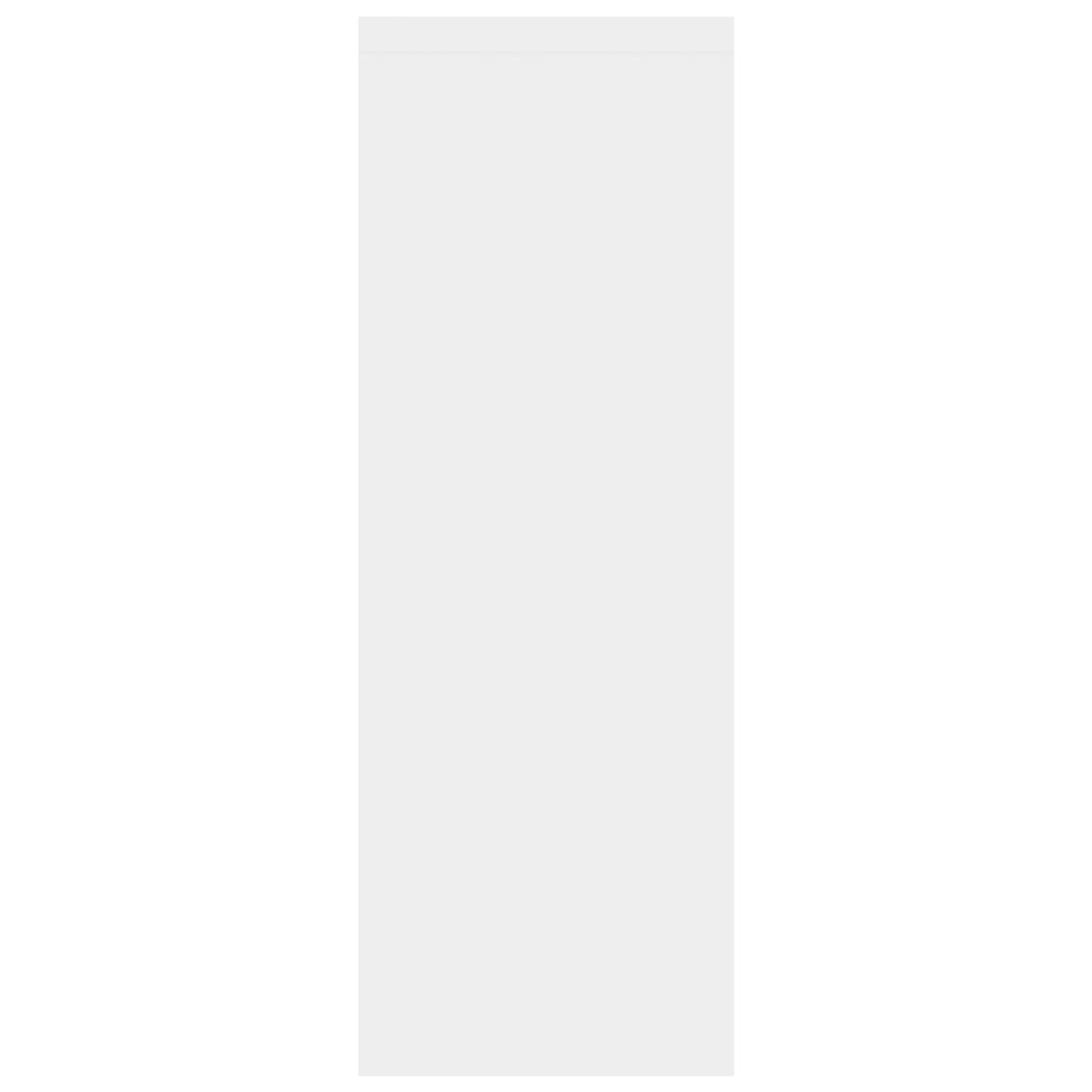vidaXL Стенен рафт, бял, 45,1x16x45,1 см, ПДЧ