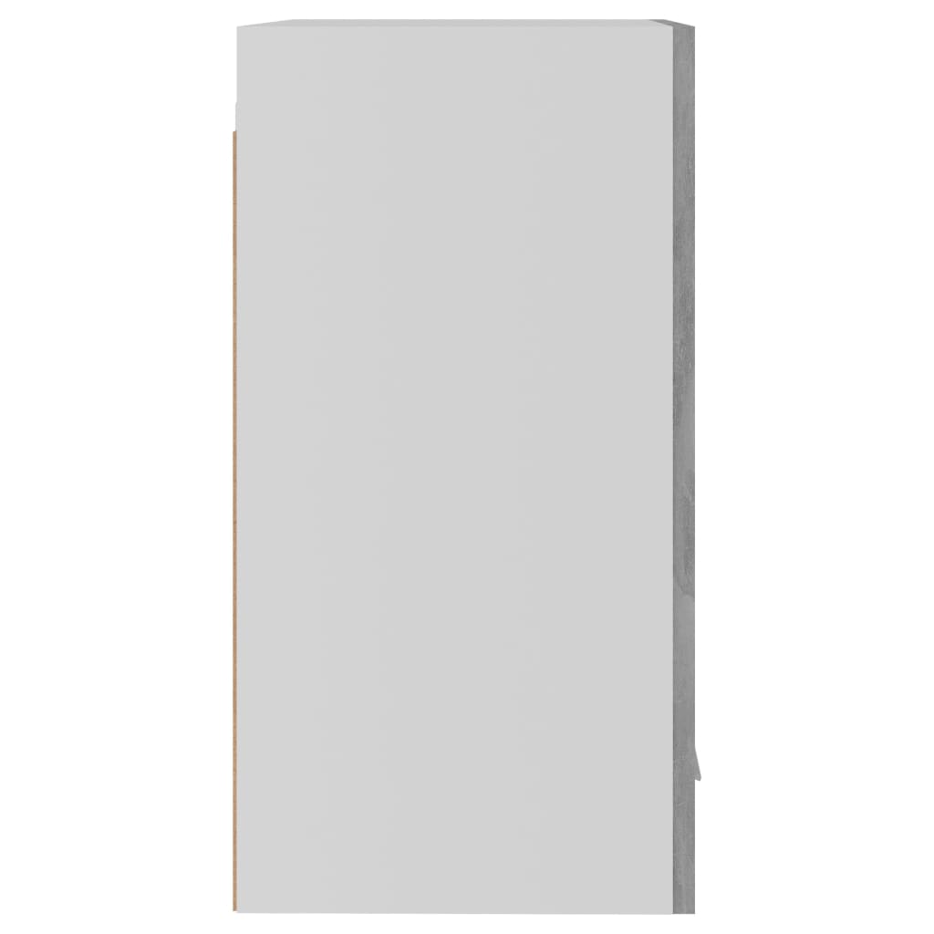 vidaXL Висящ шкаф, бетонно сив, 39,5x31x60 см, ПДЧ