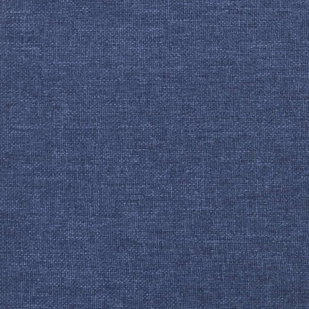 vidaXL Горна табла за легло, синя, 183x16x78/88 см, плат
