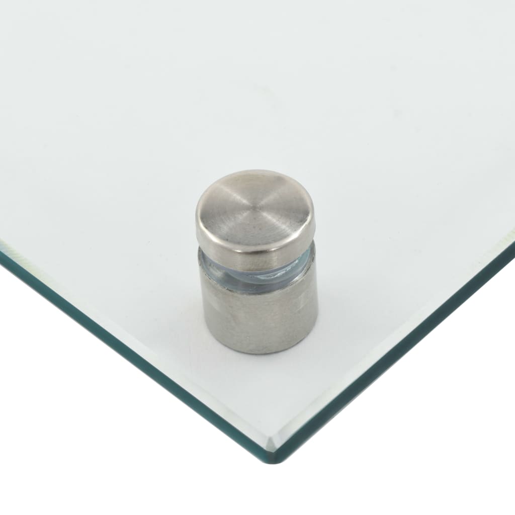 vidaXL Кухненски гръб, прозрачен, 70x50 см, закалено стъкло