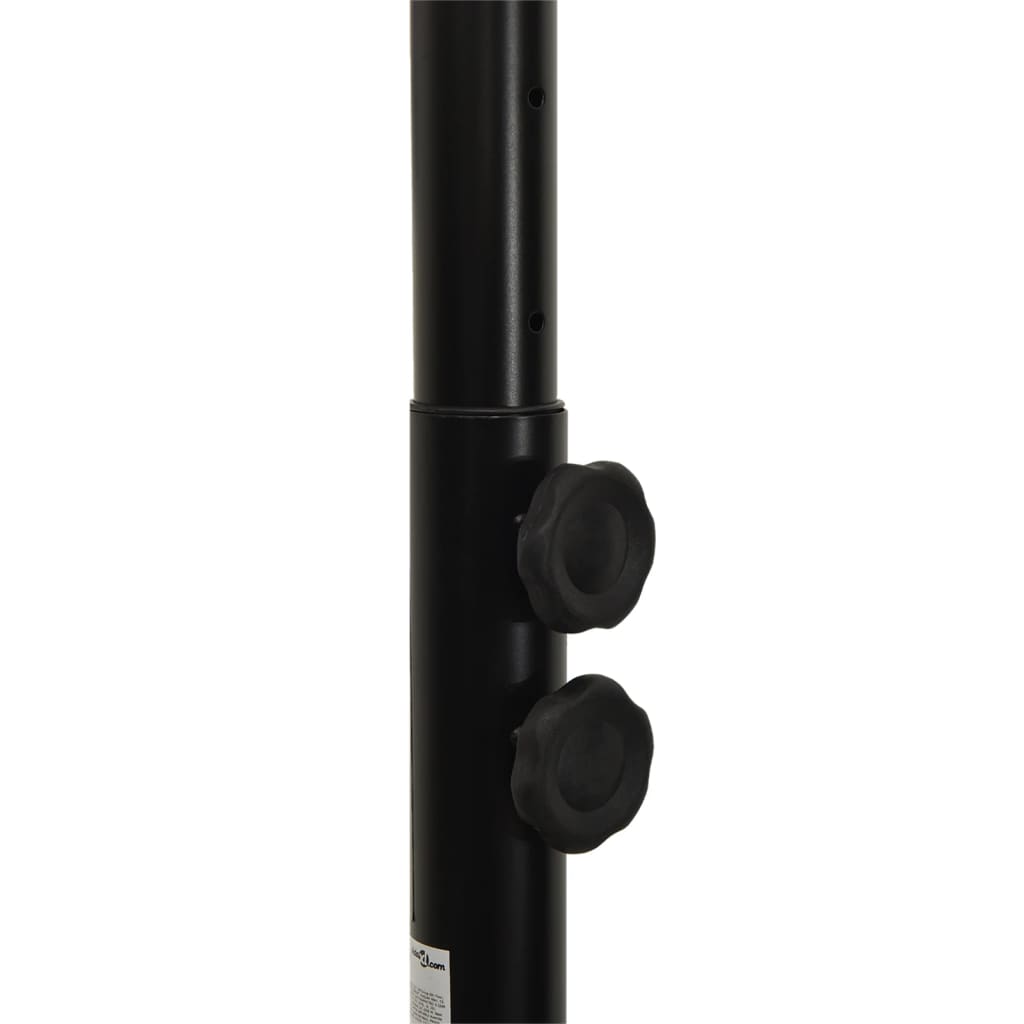 vidaXL Баскетболна стойка черна 216-250 см полиетилен