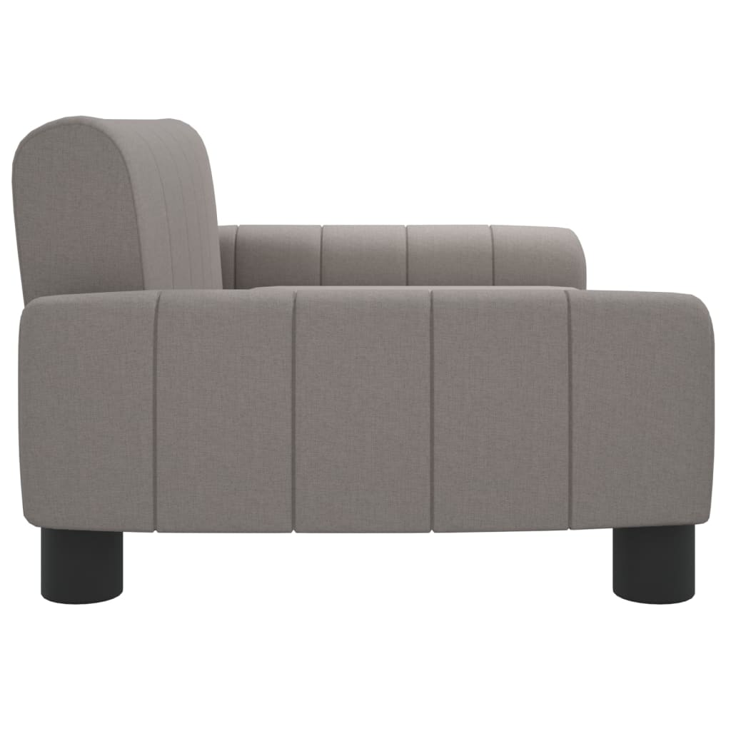 vidaXL Детски диван, таупе, 70x45x30 см, текстил
