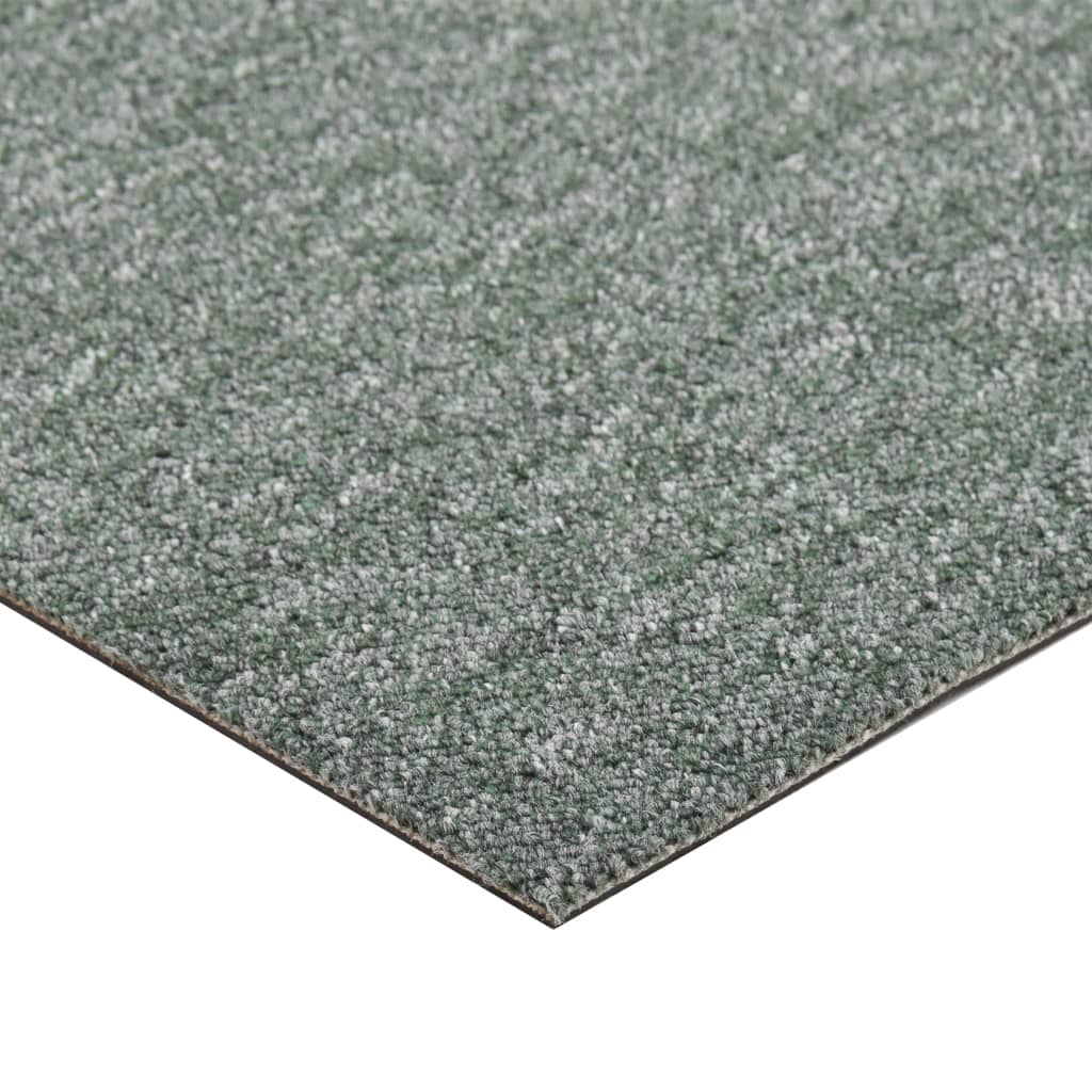 vidaXL Килимни плочки за под, 20 бр, 5 м², 50x50 см, зелени
