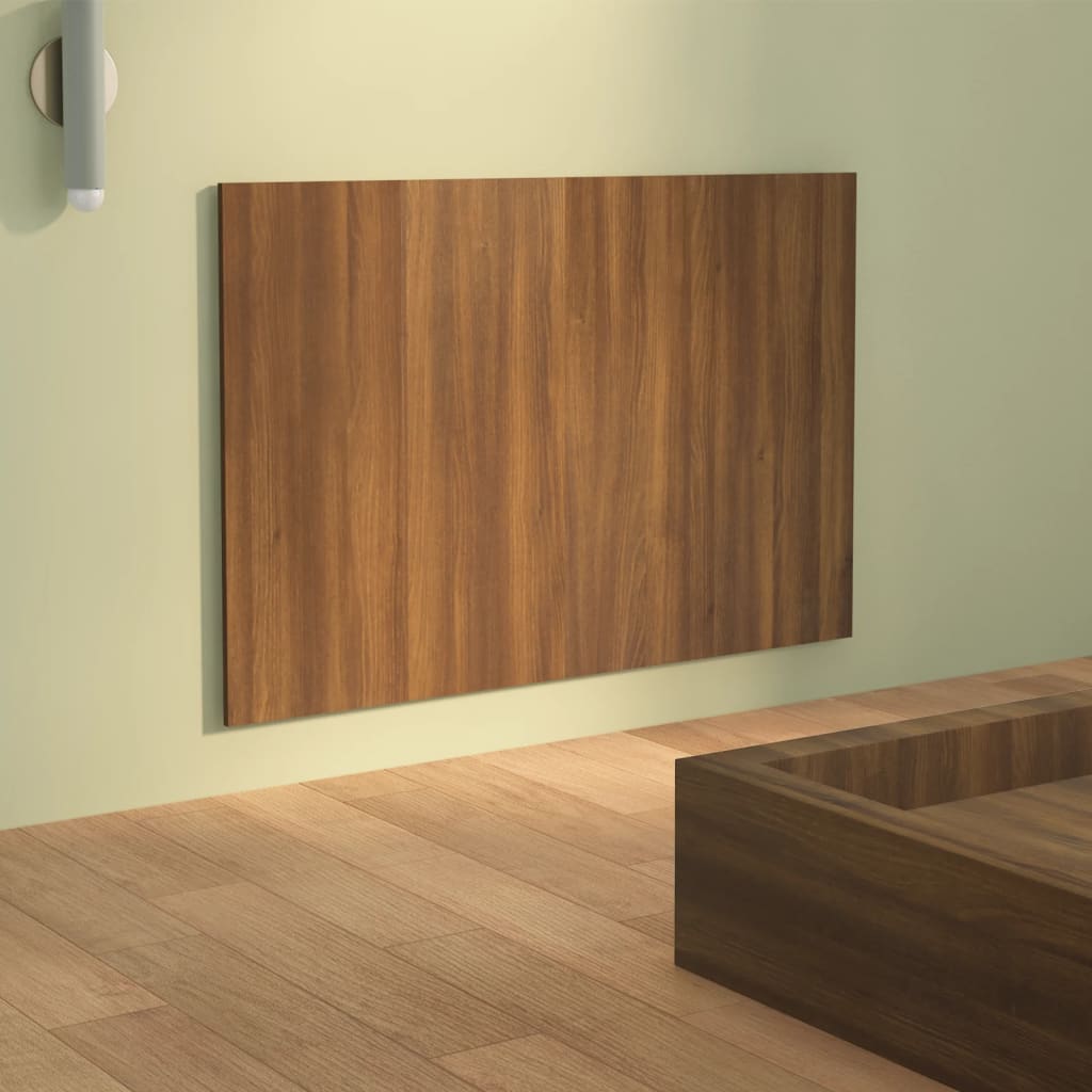 vidaXL Табла за легло, кафяв дъб, 120x1,5x80 см, инженерно дървесина