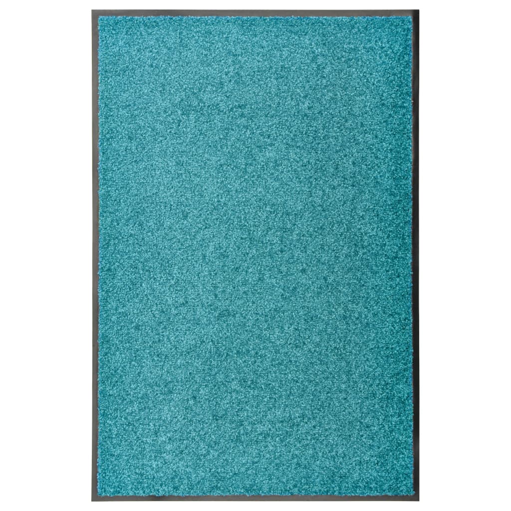 vidaXL Перима изтривалка, синьо-зелена, 60x90 см