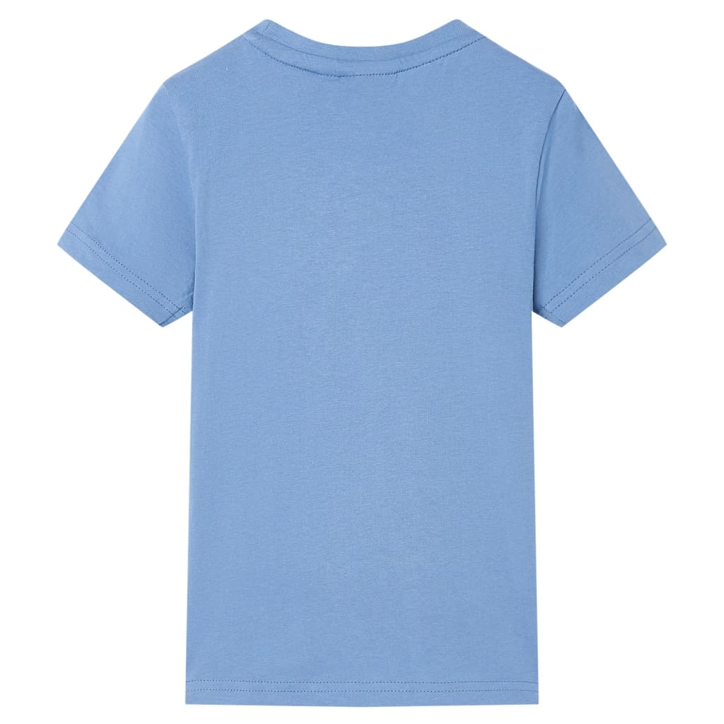 Детска тениска, средно синя, 92
