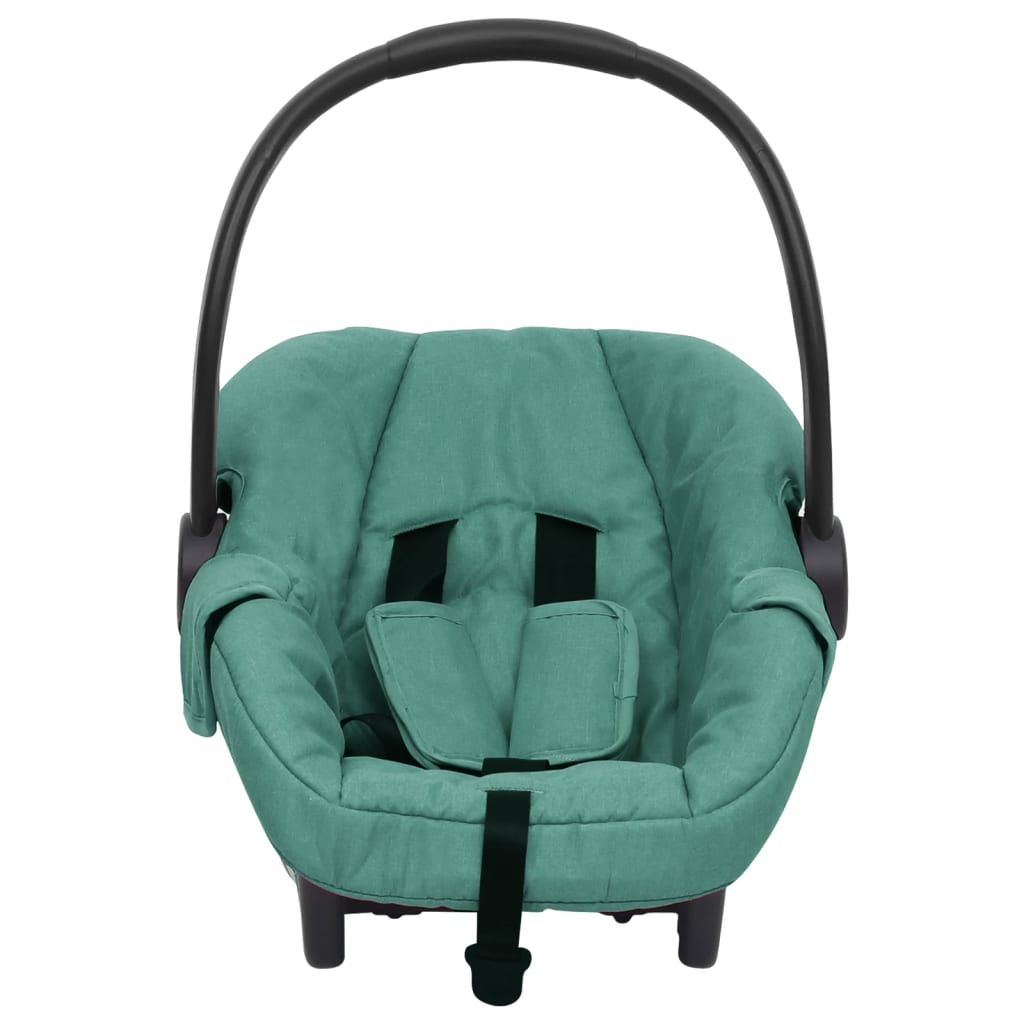 vidaXL Бебешко столче за кола, зелено, 42x65x57 см