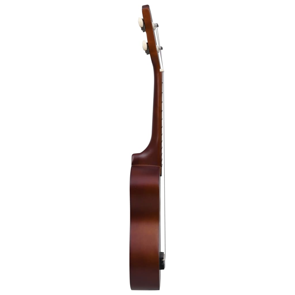 vidaXL Комплект сопрано укулеле с калъф за деца естествен 21"