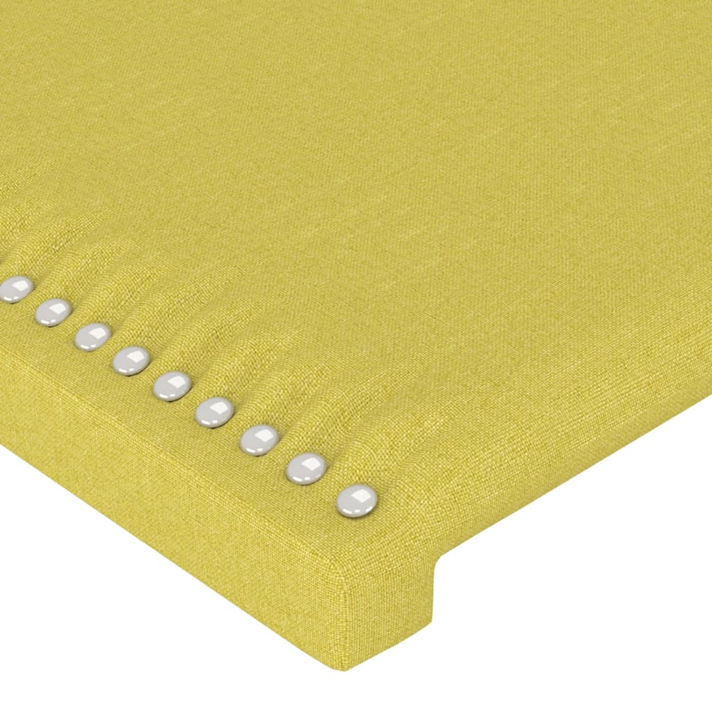 vidaXL Горна табла за легло, зелена, 103x16x78/88 см, плат