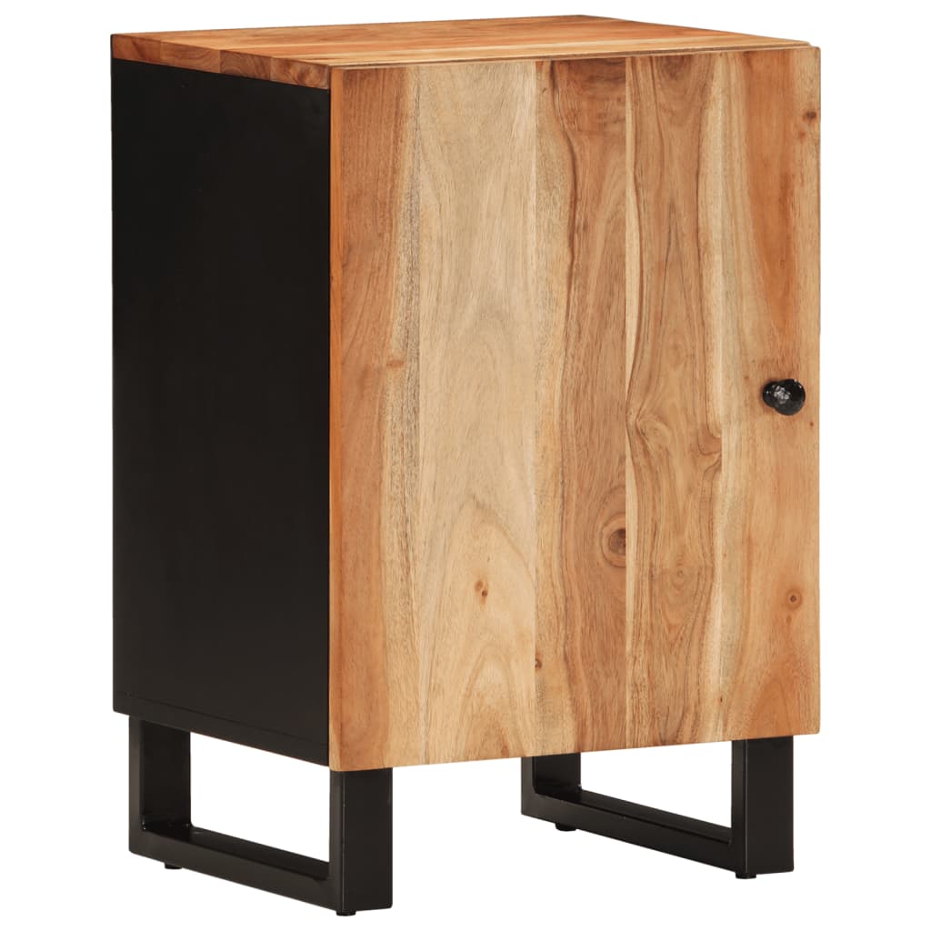 vidaXL Комплект мебели за баня, 4 части, масивна акациева дървесина