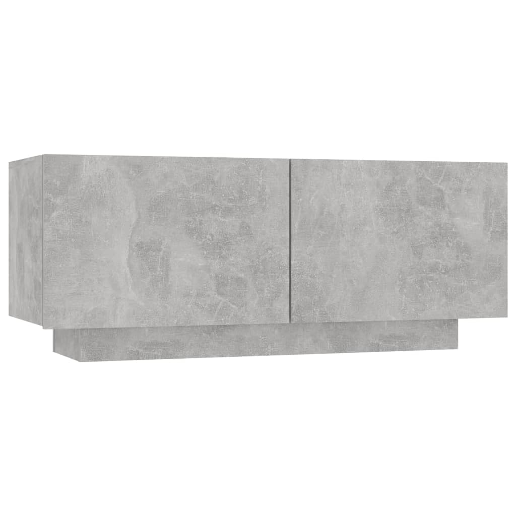 vidaXL ТВ шкаф, бетонно сив, 100x35x40 см, ПДЧ