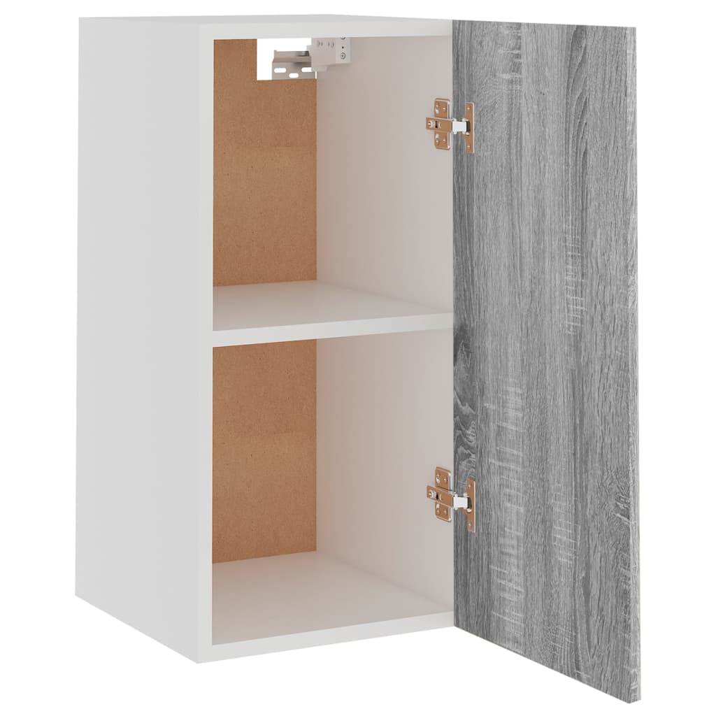 vidaXL Окачен шкаф, сив сонома, 29,5x31x60 см, инженерно дърво