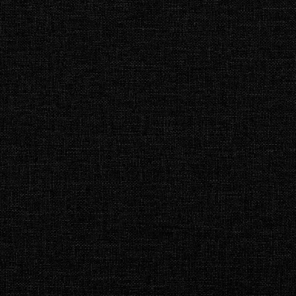 vidaXL Табуретка, черна, 77x55x31 см, плат