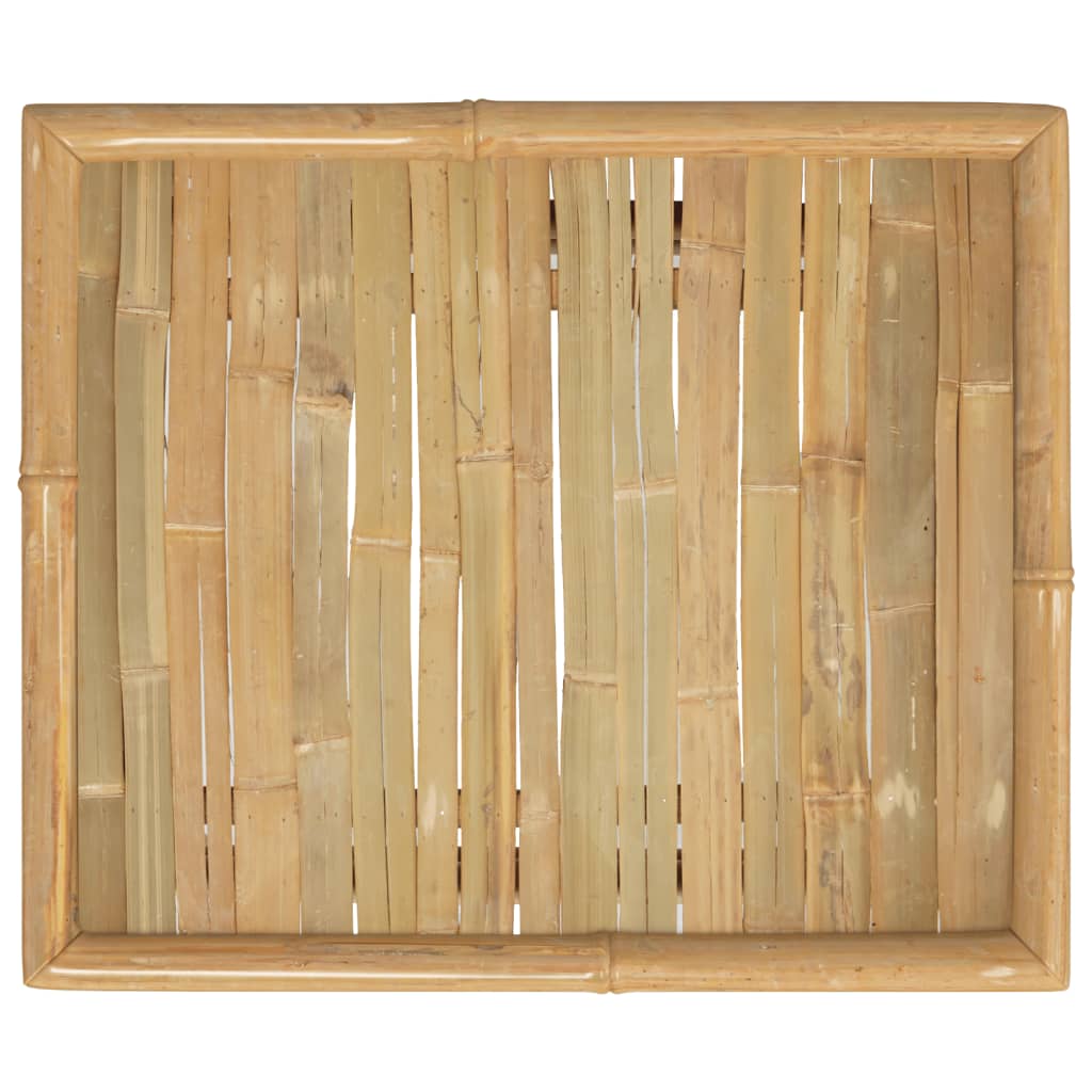 vidaXL Градинска маса 65x55x30 см бамбук