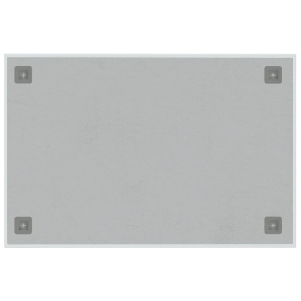 vidaXL Магнитна дъска за стена, бяла, 60x40 см, закалено стъкло