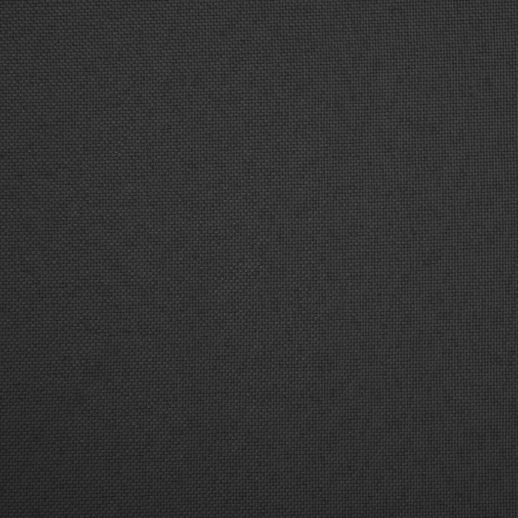 vidaXL Сгъваеми табуретки за съхранение, 2 бр, черни, изкуствен лен