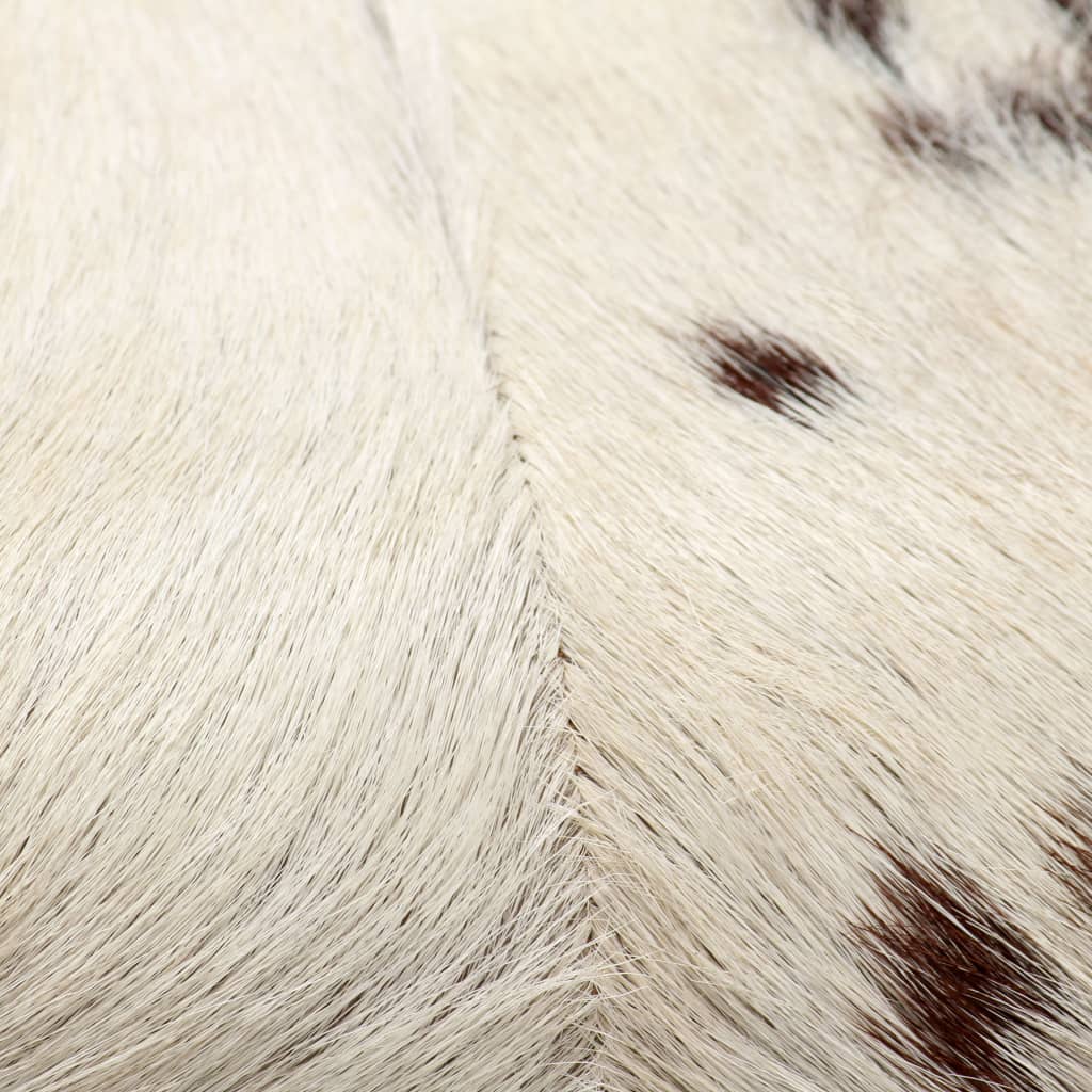 vidaXL Табуретка, естествена козя кожа, 40x30x45 см