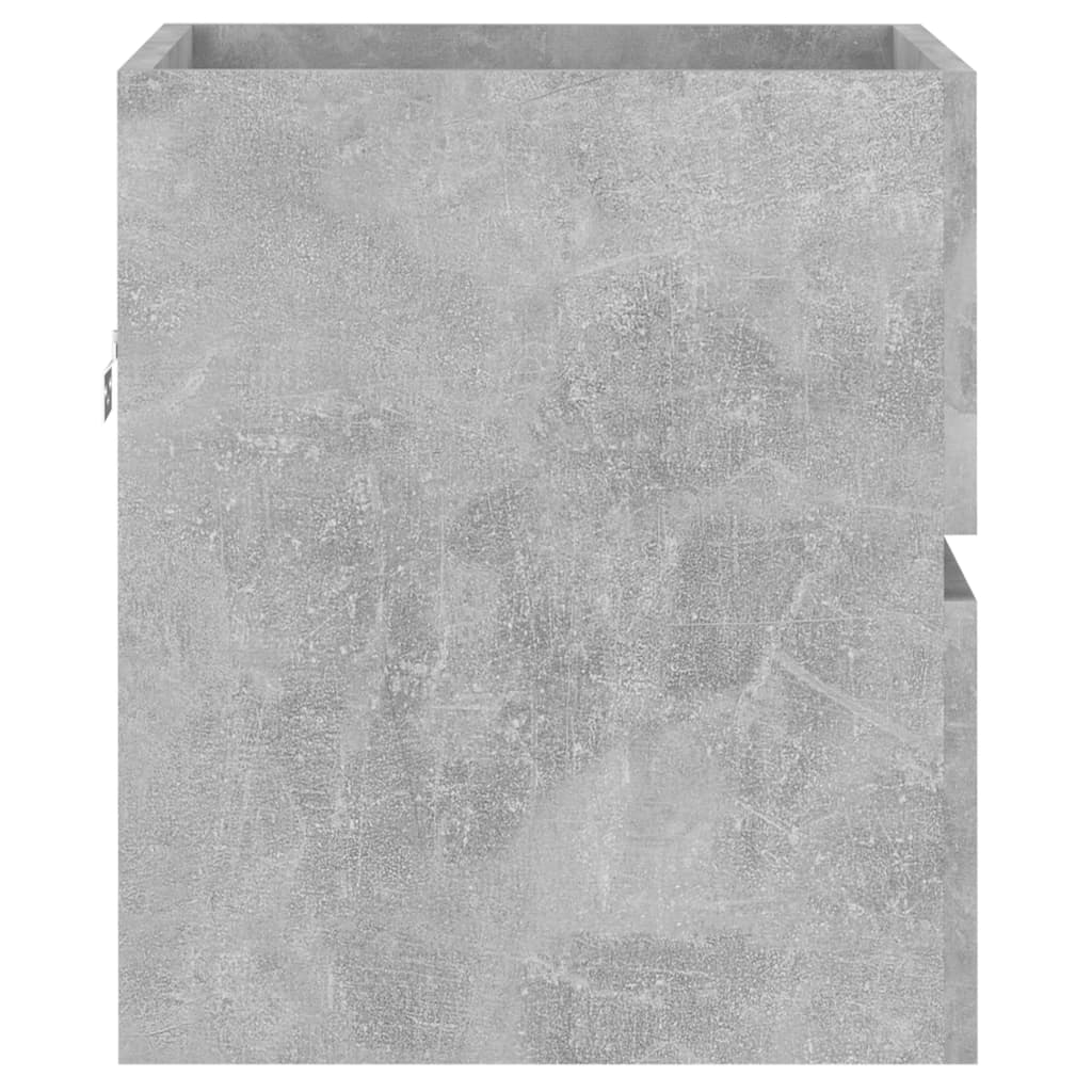 vidaXL Шкаф за мивка, бетонно сив, 41x38,5x45 см, ПДЧ