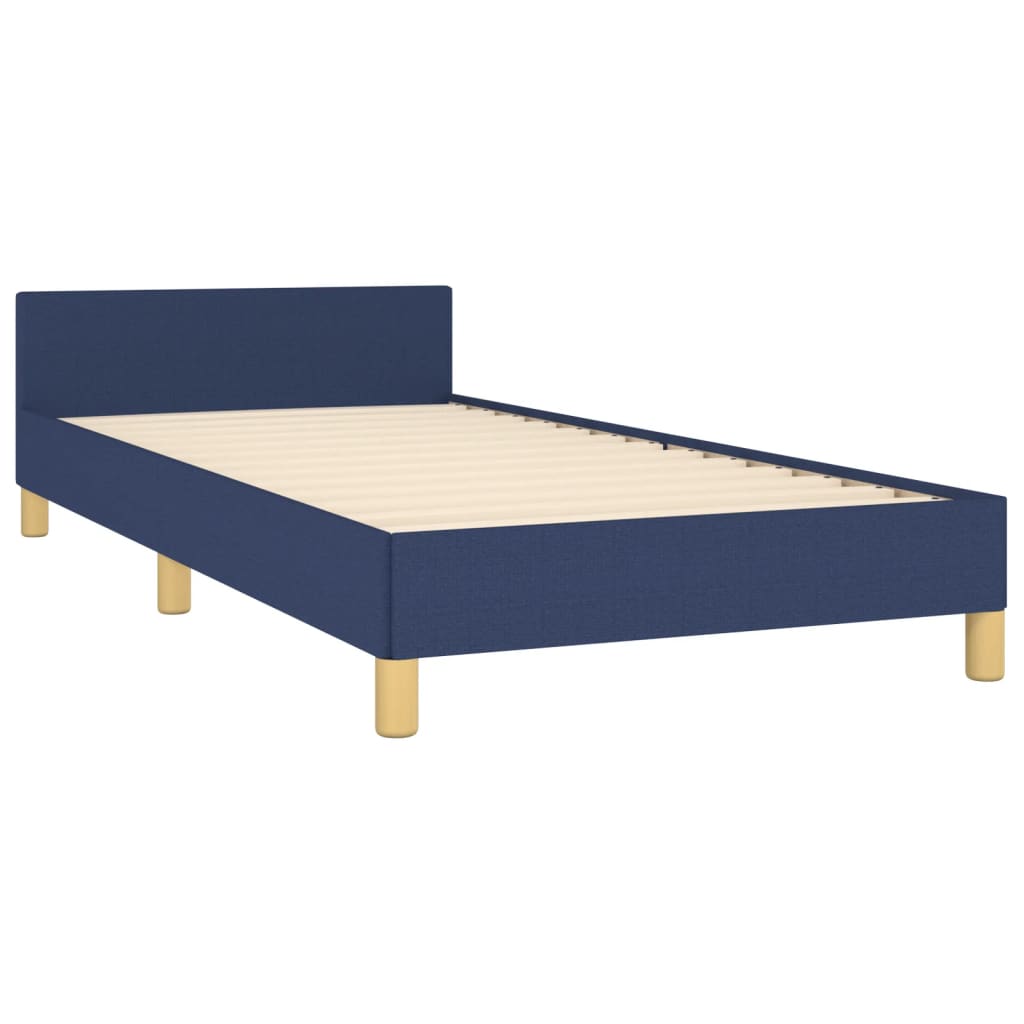 vidaXL Рамка за легло синя 100x200 см, плат